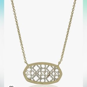 Kendra Scott Brie Filigree Necklace Mixed Metal